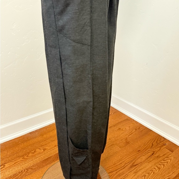 Prisa Charcoal Textured‎ Wide Leg Pull-on Boho Pants - Picture 2 of 8